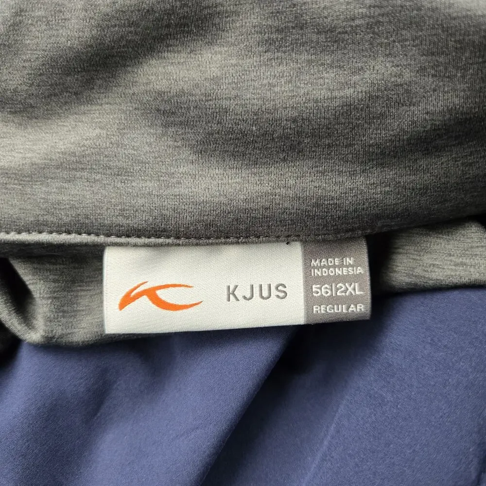 KJUS Retention Jacket Mens 2XL Blue Gray Golf Quilted Full Zip‎
